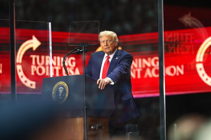 Illustrative photo for: Trump Charlie Kirk memorial: Trump Honors Charlie Kirk as