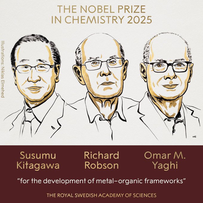 Illustrative photo for: 2025 Nobel Prize in Chemistry Awarded to Researchers for