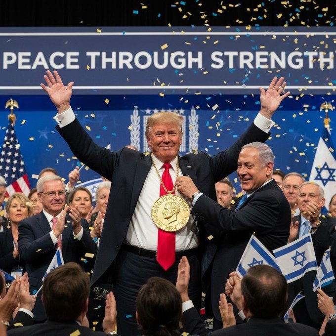Illustrative photo for: Netanyahu's Press Office: Give President Trump the Nobel