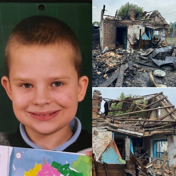 Illustrative photo for: Child killed Russian airstrike: 7-year-old Makar Dorosha
