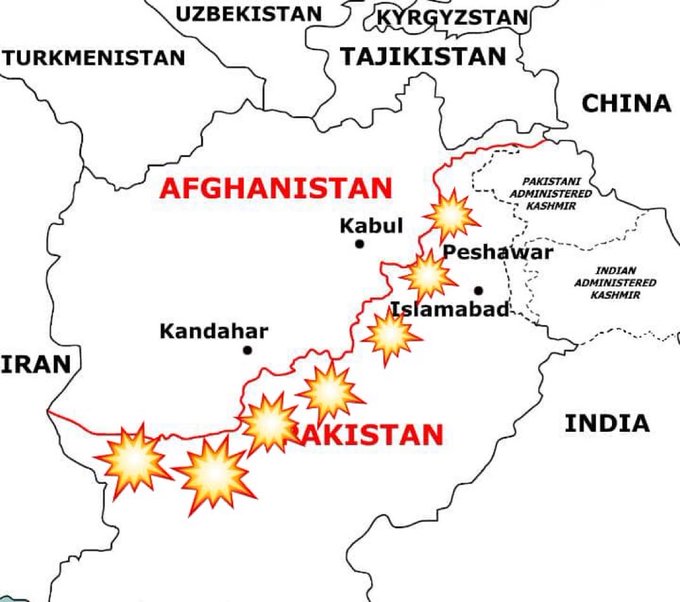 Illustrative photo for: Taliban border attacks Pakistan at Seven Border Points,