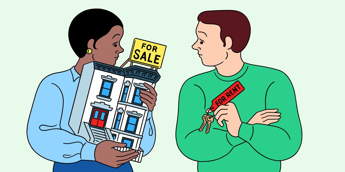 Illustrative photo for: Renting versus Buying Complexity Challenges Middle-Aged