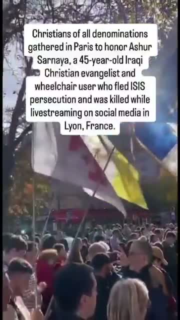 Illustrative photo for: Paris Anti Christian Protest Erupts Over Violence and Ashur