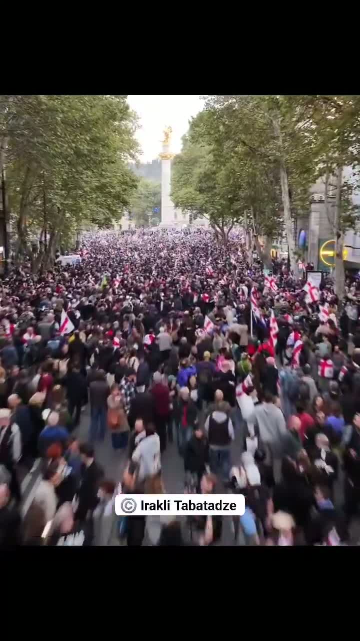 Illustrative photo for: Tens of Thousands of Pro EU Protests Tbilisi Over Local