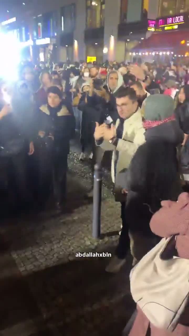 Illustrative photo for: Anti Israel protester confrontation: Clashes with Berlin