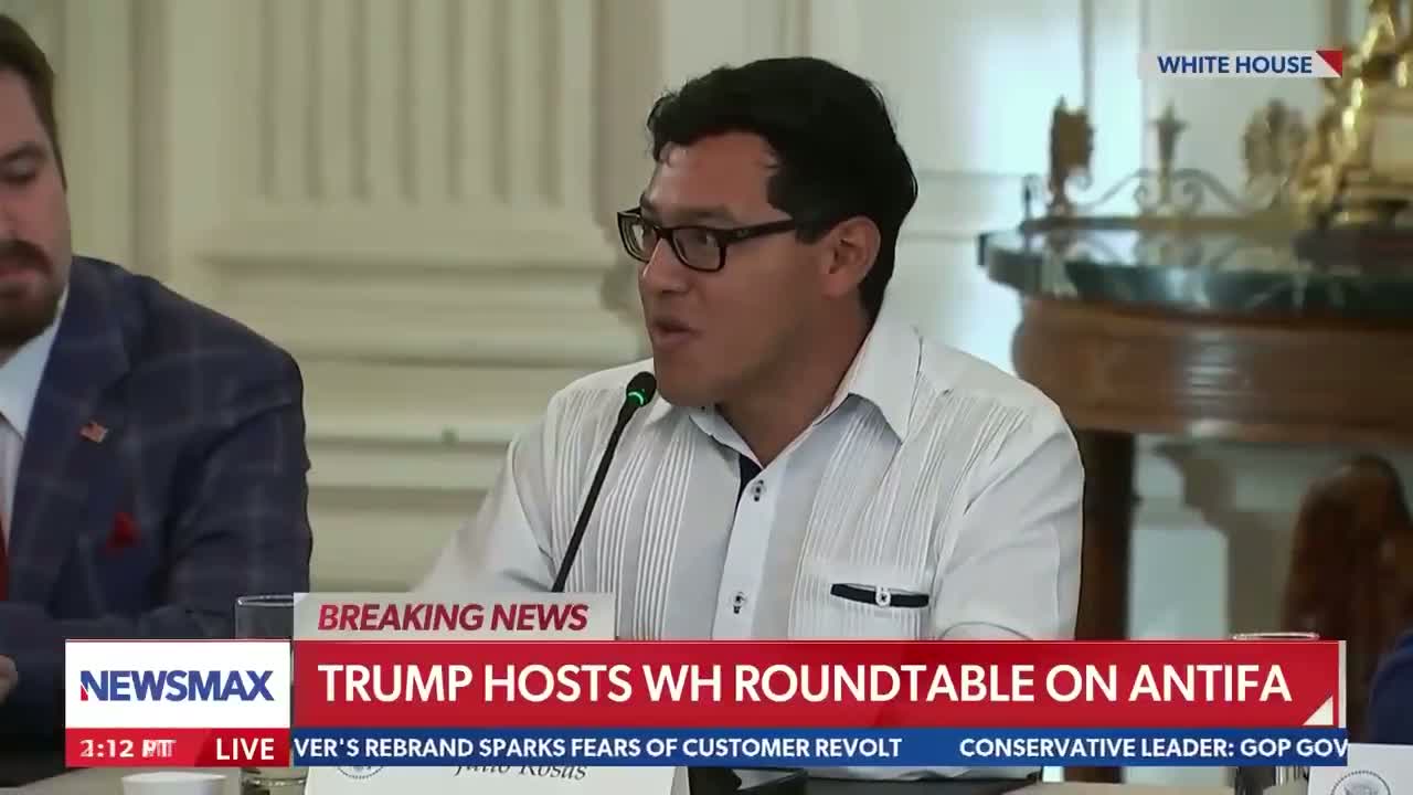 Illustrative photo for: White House Roundtable Discusses Antifa Threat, Features