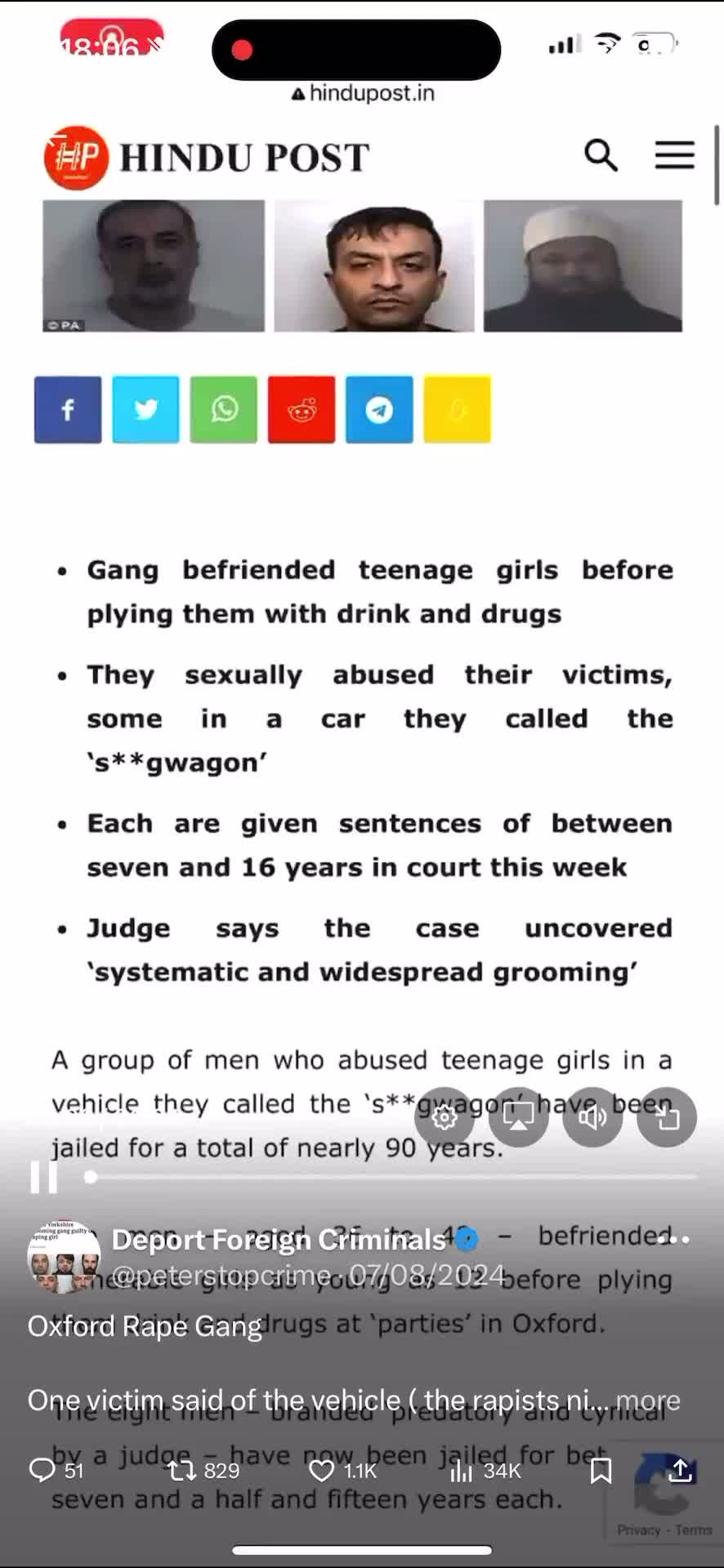 Illustrative photo for: A Young Victim of Oxford Grooming Gang Shares Photos and