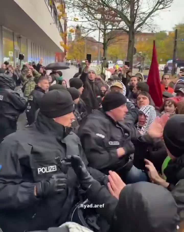 Illustrative photo for: German police anti Israel protest: Polizei stellt Ordnung