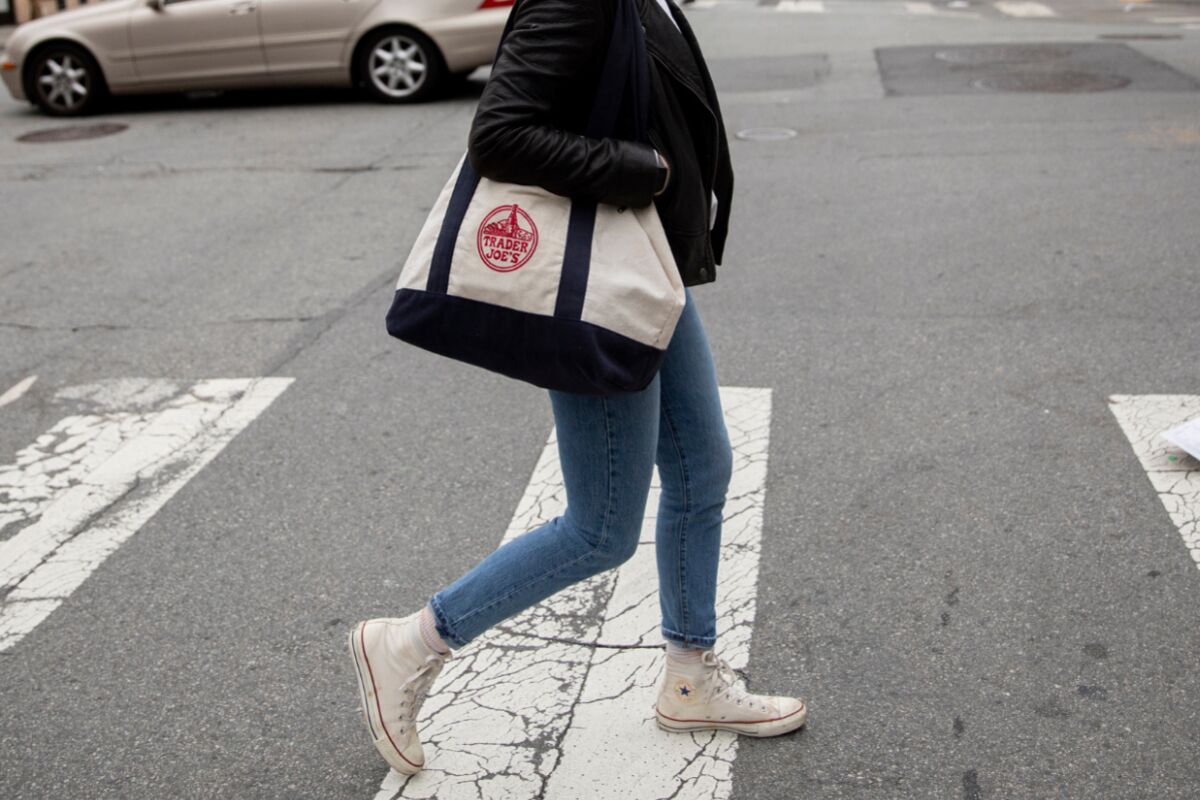 Illustrative photo for: Trader Joe's shopping tote becomes a coveted status symbol