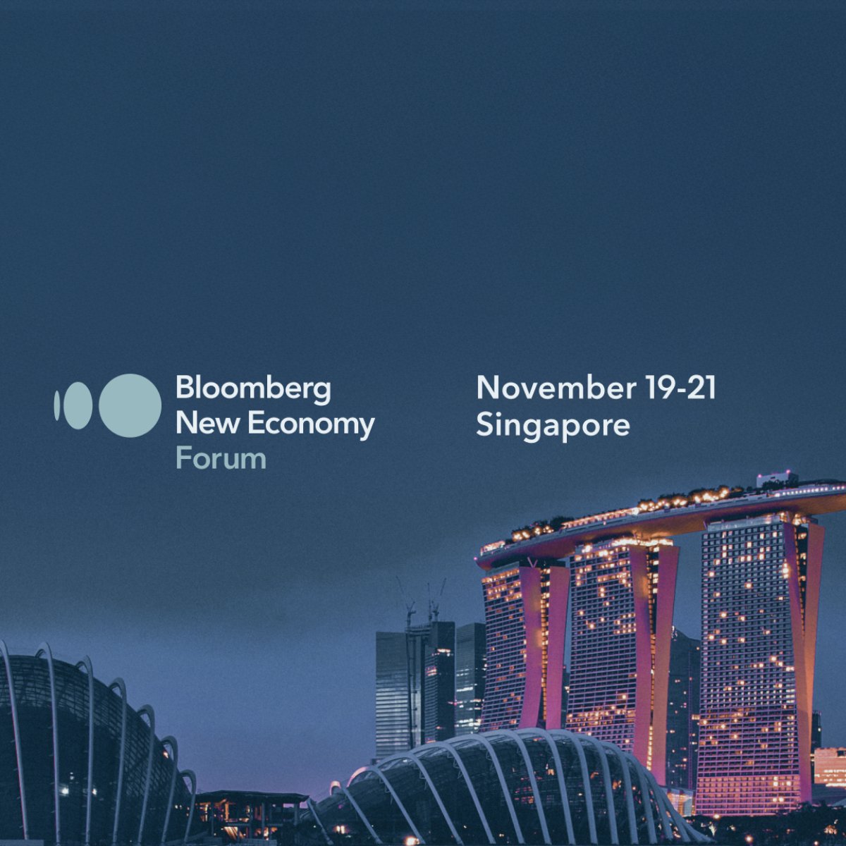 Illustrative photo for: BBG New Economy Forum Returns to Singapore November 19-21