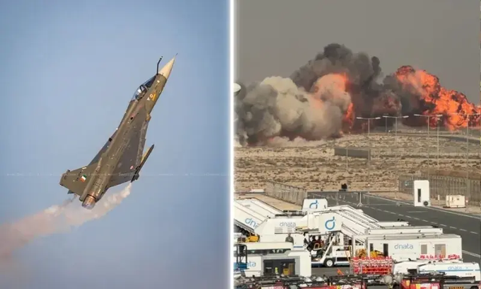 Illustrative photo for: Tejas fighter jet crash at Dubai Air Show kills pilot