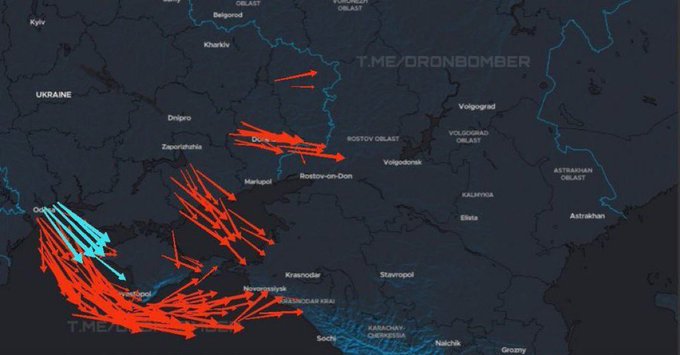 Illustrative photo for: Ukraine missile drone attack targets Crimea and Southern