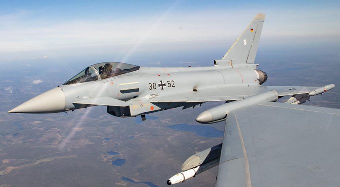 Illustrative photo for: Romania fighter jets response: Scrambles Eurofighters Amid