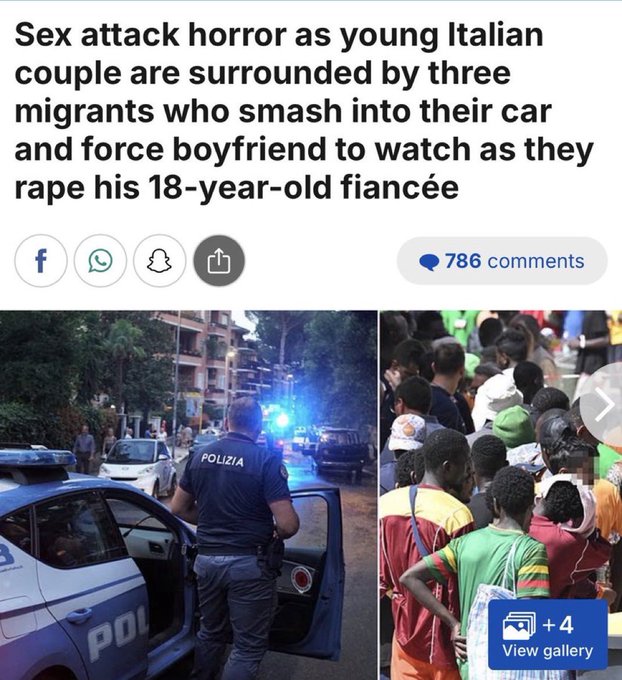 Illustrative photo for: Moroccan migrants assault Rome: 3 charged with rape, 2