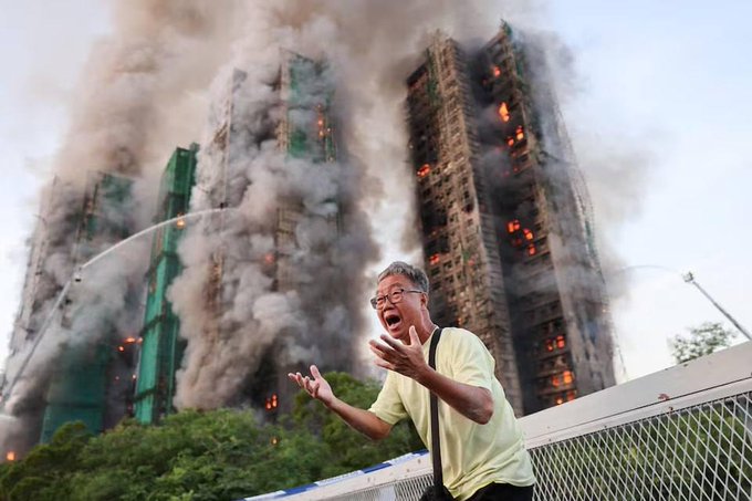 Illustrative photo for: Hong Kong high-rise fire Causes At Least 13 Deaths and