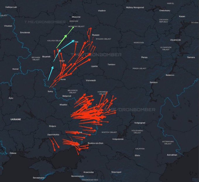 Illustrative photo for: Ukraine missile drone attack: Major assault on Russian