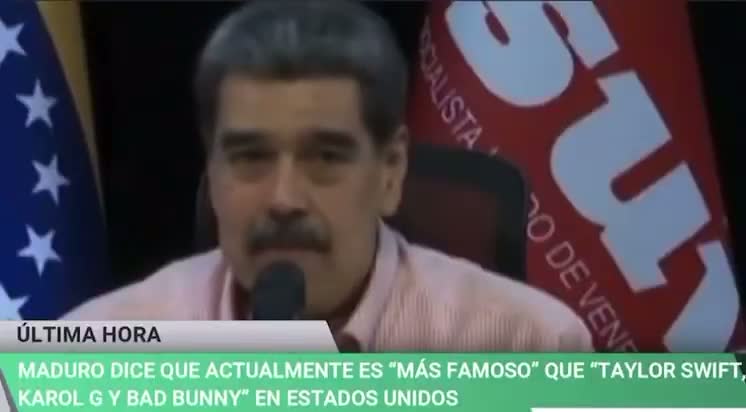 Illustrative photo for: Maduro US fame: Claims He's More Famous Than Taylor Swift,
