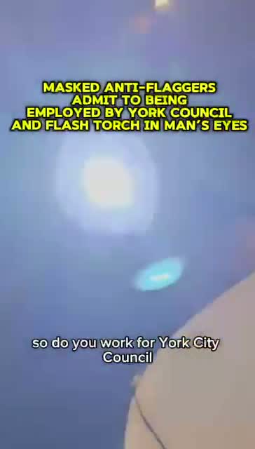 Illustrative photo for: York Council patriot flag crackdown: Masked enforcers