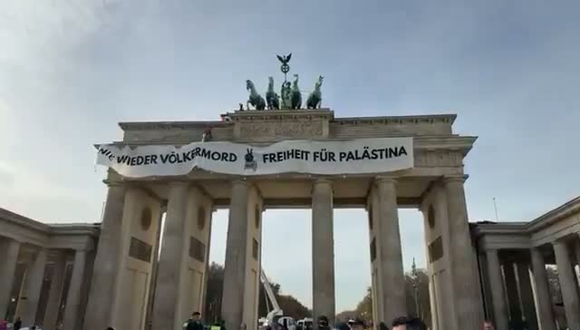 Illustrative photo for: Berlin's Brandenburg Gate Displays "Freedom for Palestine"