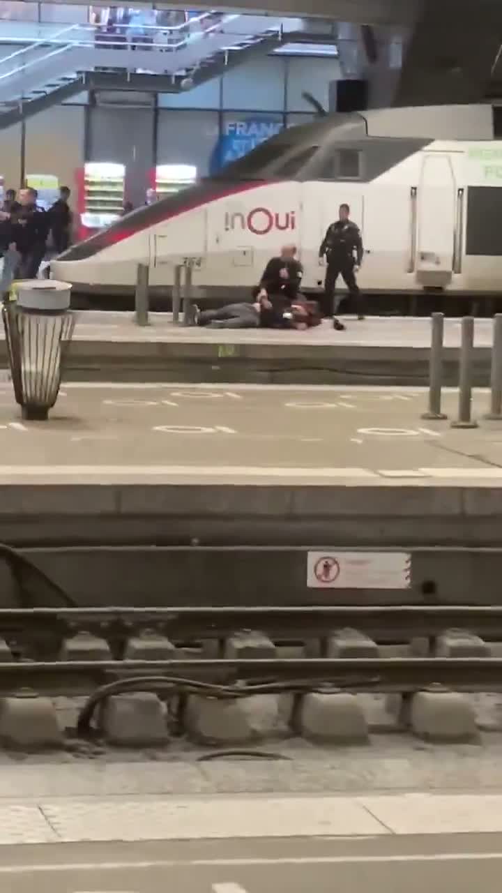 Illustrative photo for: French police knife incident at Paris station leaves