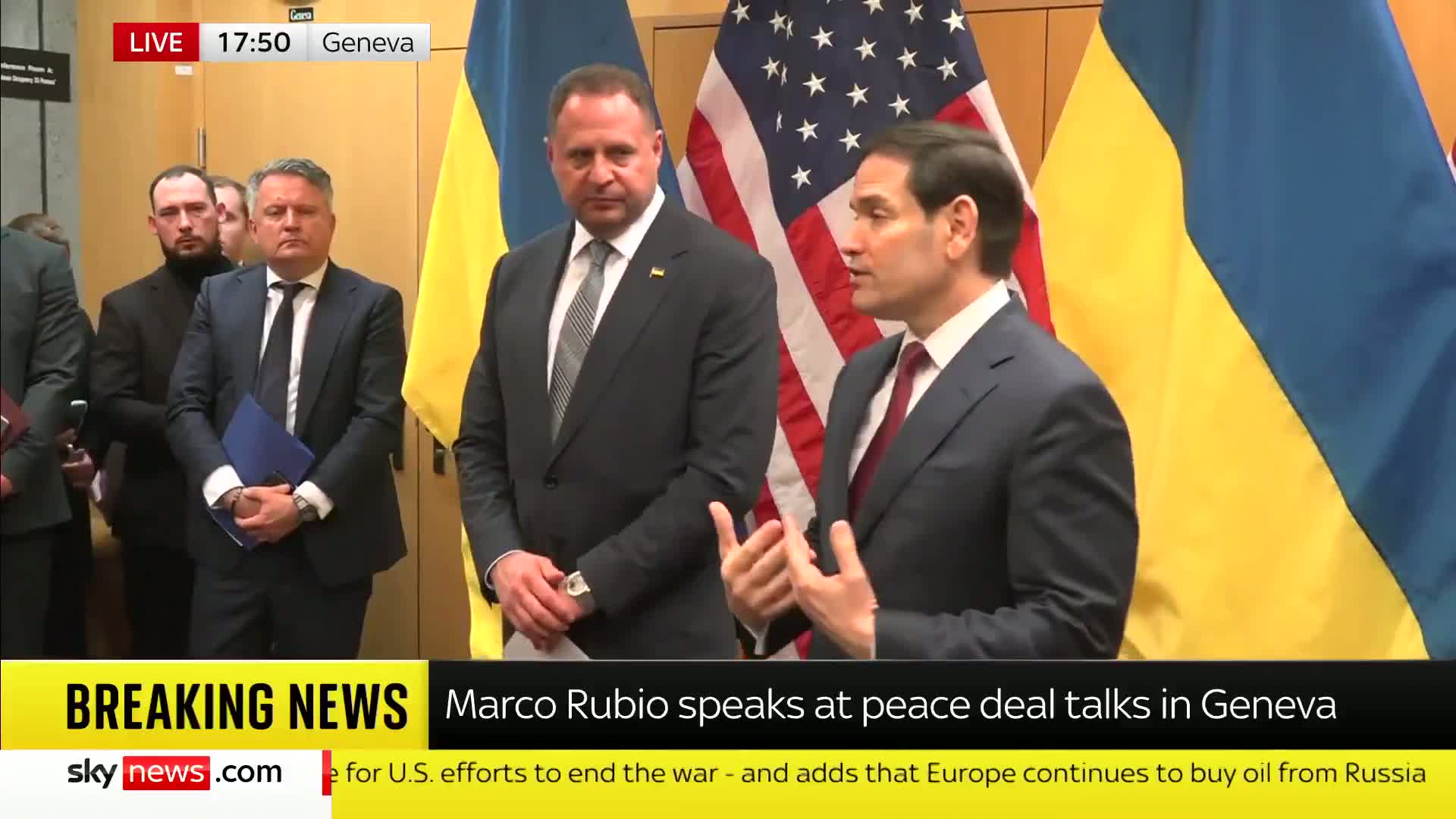 Illustrative photo for: Rubio and Yermak Praise Progress After First Rubio Yermak