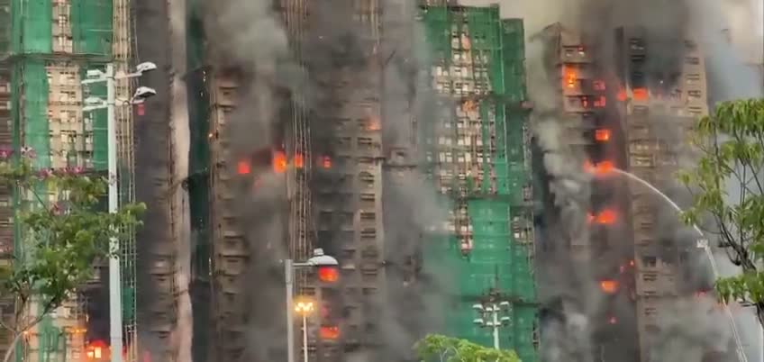 Illustrative photo for: Hong Kong residential fire kills 4, injures 3 in rapid