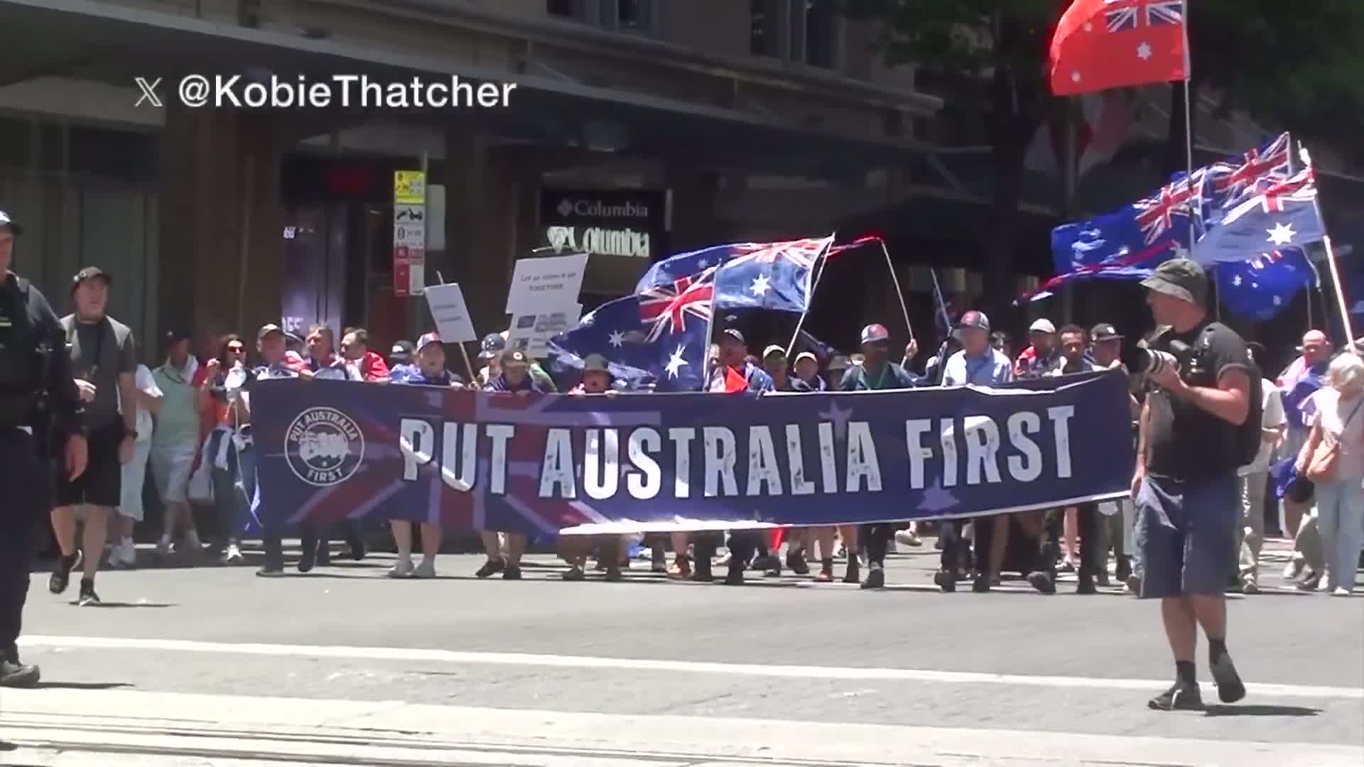 Illustrative photo for: Australians Protest in Sydney Against Rising Immigration