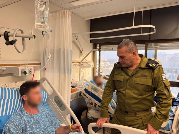 Illustrative photo for: IDF Chief Visit Wounded Soldiers from Recent Clash in Syria