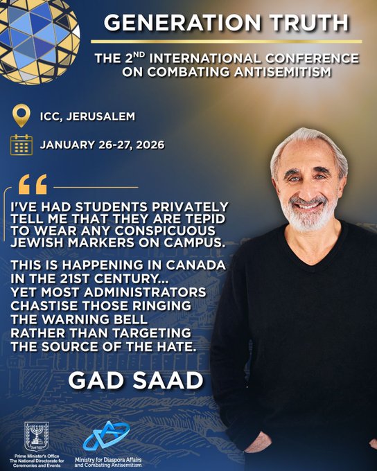 Illustrative photo for: Gad Saad Generation Truth: Professor to Speak at 2026