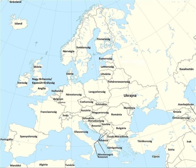 Illustrative photo for: European Countries in Hungarian: A Complete List