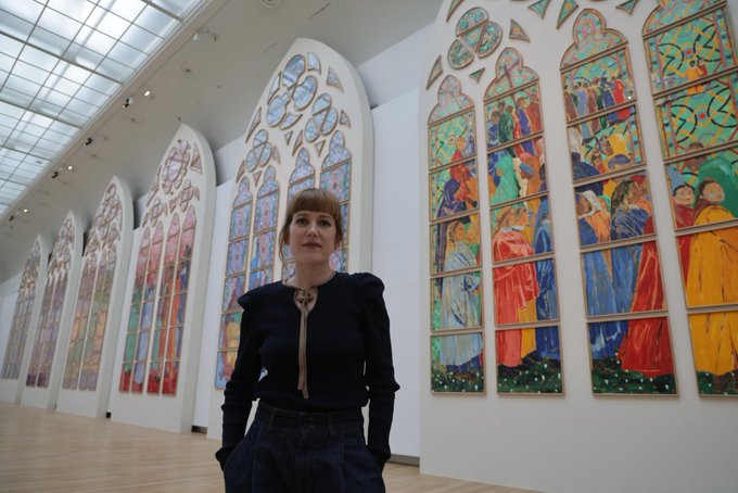 Illustrative photo for: Claire Tabouret's Stunning Stained Glass to Grace Notre