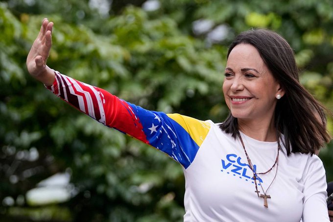 Illustrative photo for: Venezuelan Opposition Leader Mara Corina Machado Norwegian