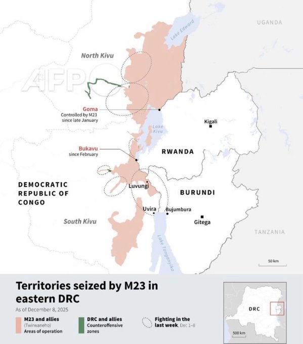 Illustrative photo for: Rwanda-backed M23 captures Uvira in strategic Congo move