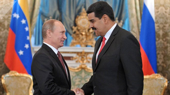 Illustrative photo for: Putin Maduro phone support Boosts Maduro Amid External