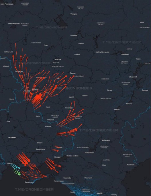 Illustrative photo for: Ukraine missile drone attack: Major assault against Russia