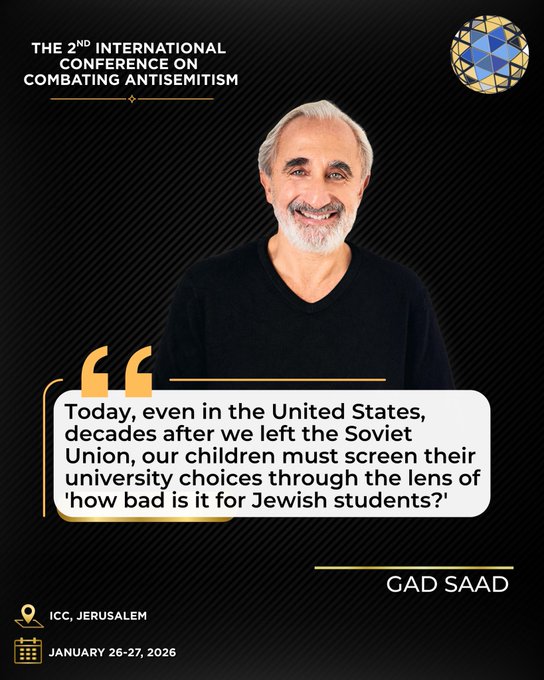 Illustrative photo for: Professor Gad Saad to Speak at Combating Antisemitism