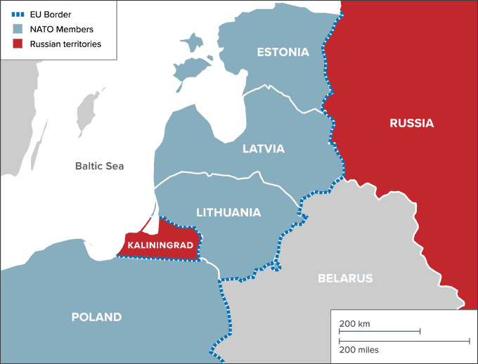 Illustrative photo for: Russia NATO Kaliningrad conflict: Putin Threatens
