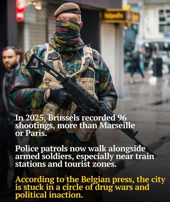 Illustrative photo for: Brussels shooting crisis: EU capital nears Stockholm in gun