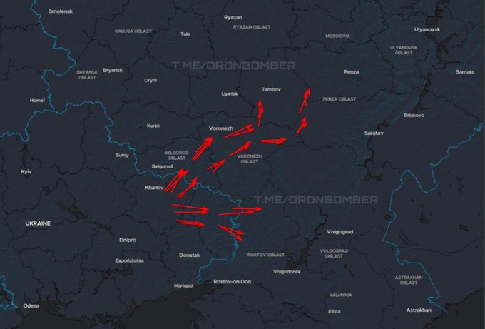 Illustrative photo for: Ukraine drone swarm attack targets Russian forces in new