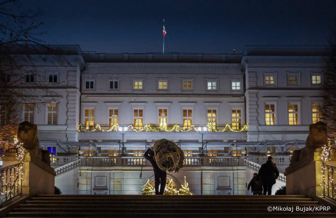 Illustrative photo for: Conservative president carries Christmas tree to palace