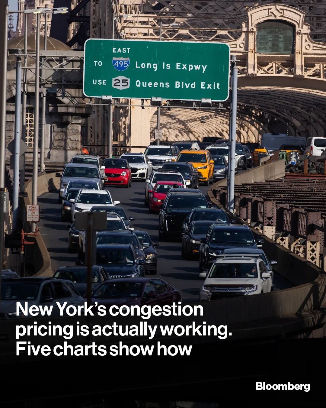 Illustrative photo for: Manhattan congestion pricing success evident after nearly a