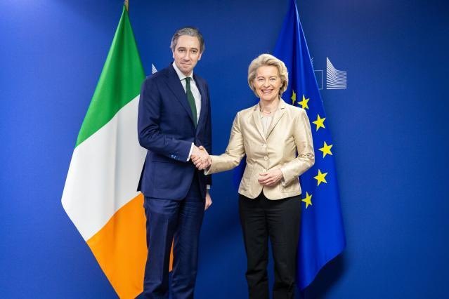 Illustrative photo for: Irish Deputy Prime Minister Simon Harris Pushes for EU