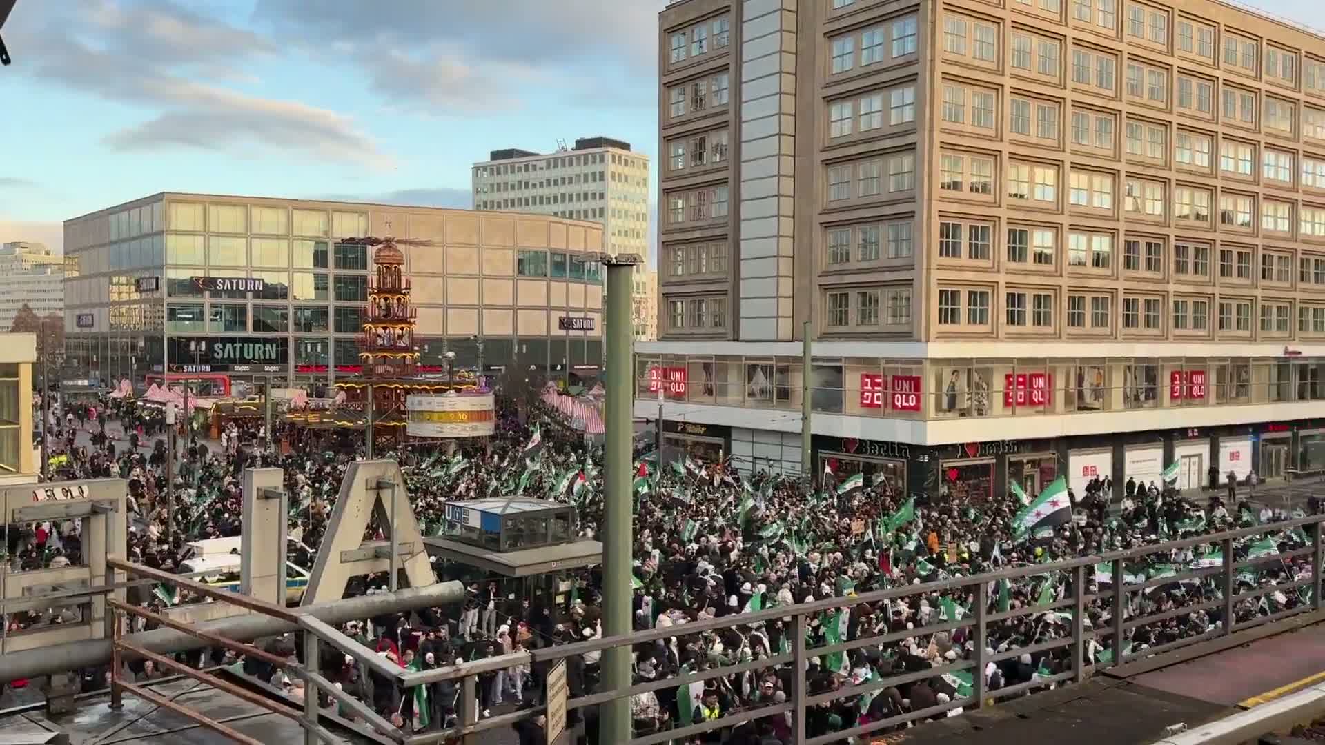 Illustrative photo for: Berlin march Assad fall: Thousands protest anniversary of
