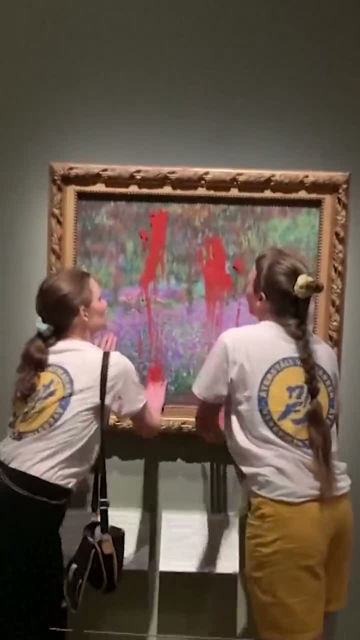 Illustrative photo for: Swedish Court Acquits Climate Activists Monet Vandalism