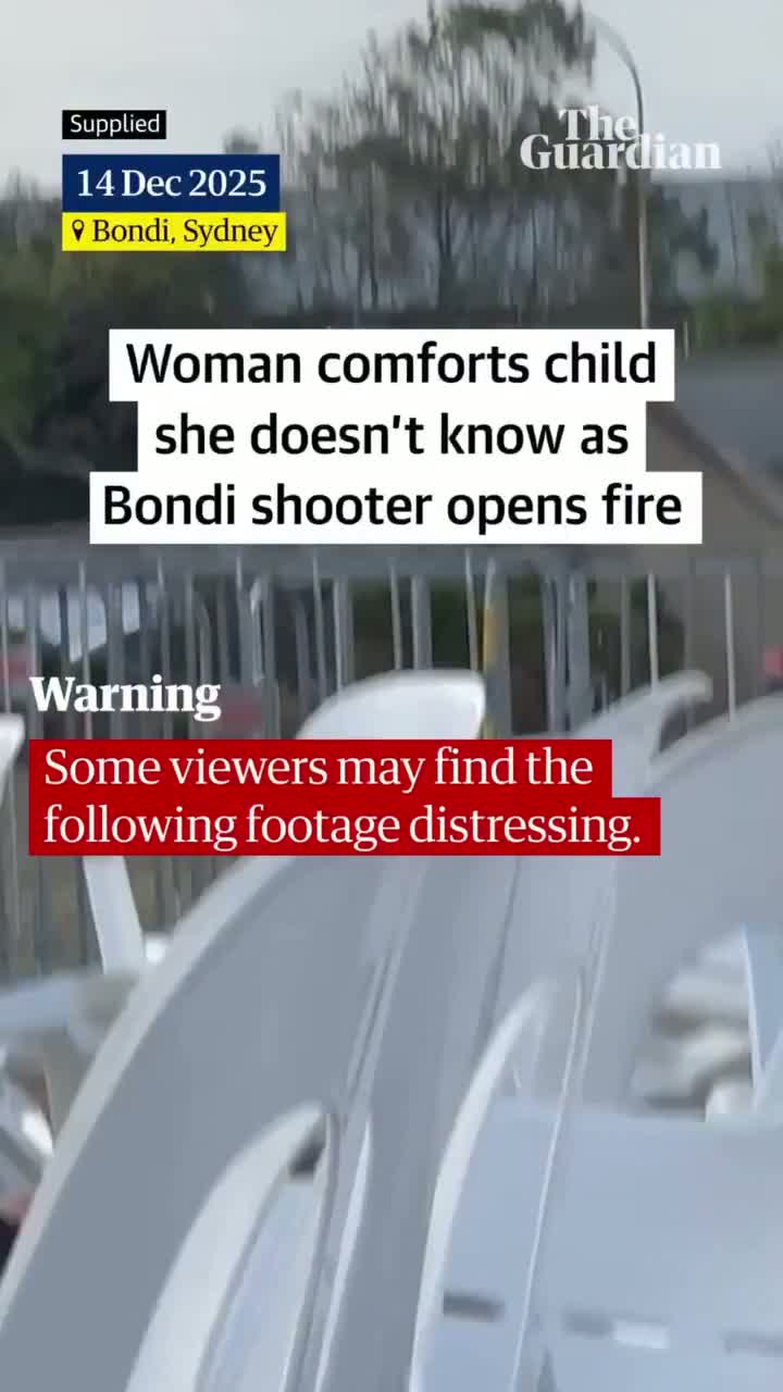 Illustrative photo for: Bondi Beach Massacre Rescue: Woman Comforts Girl During