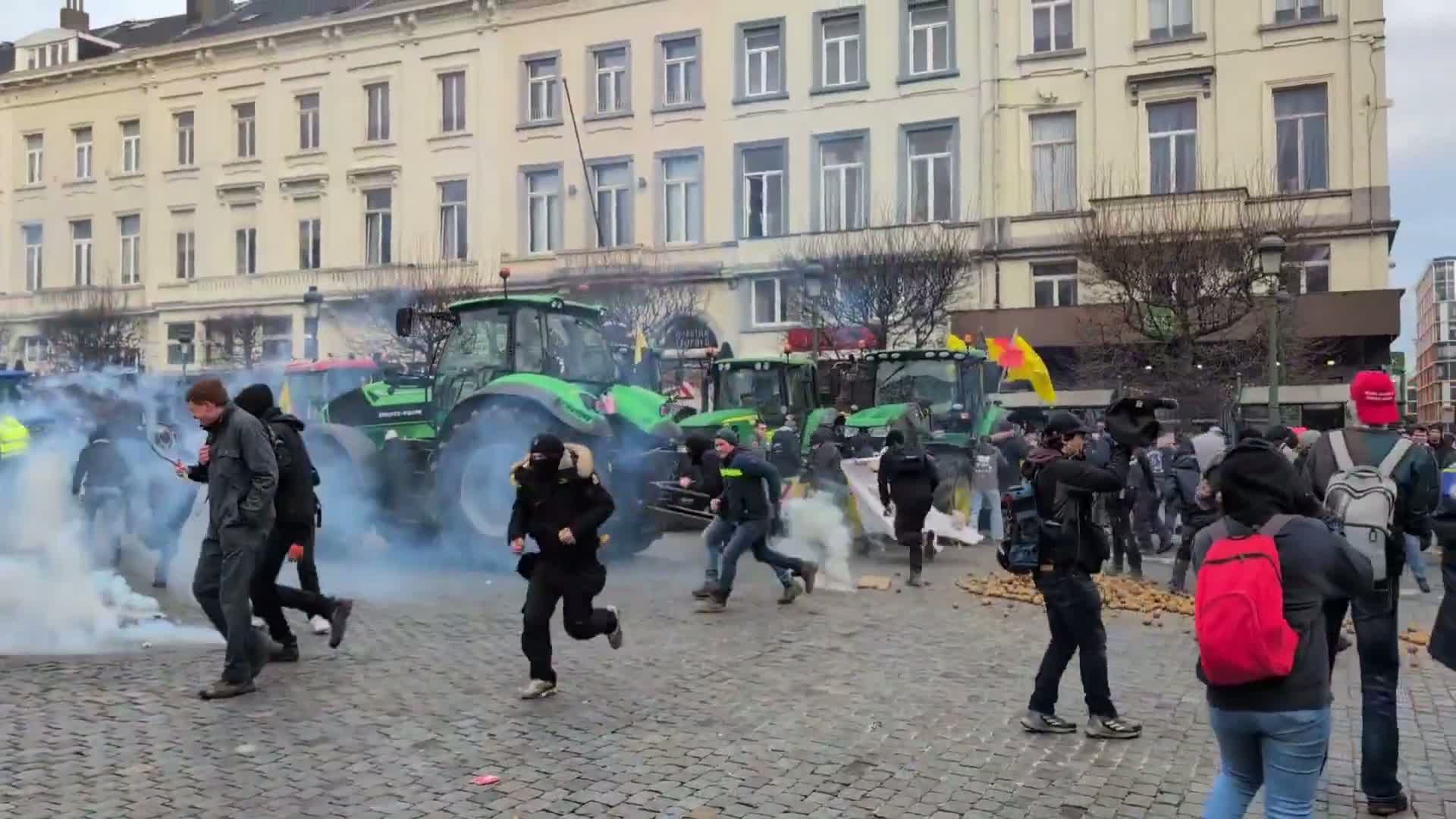 Illustrative photo for: EU farmers protest Mercosur agreement in Brussels