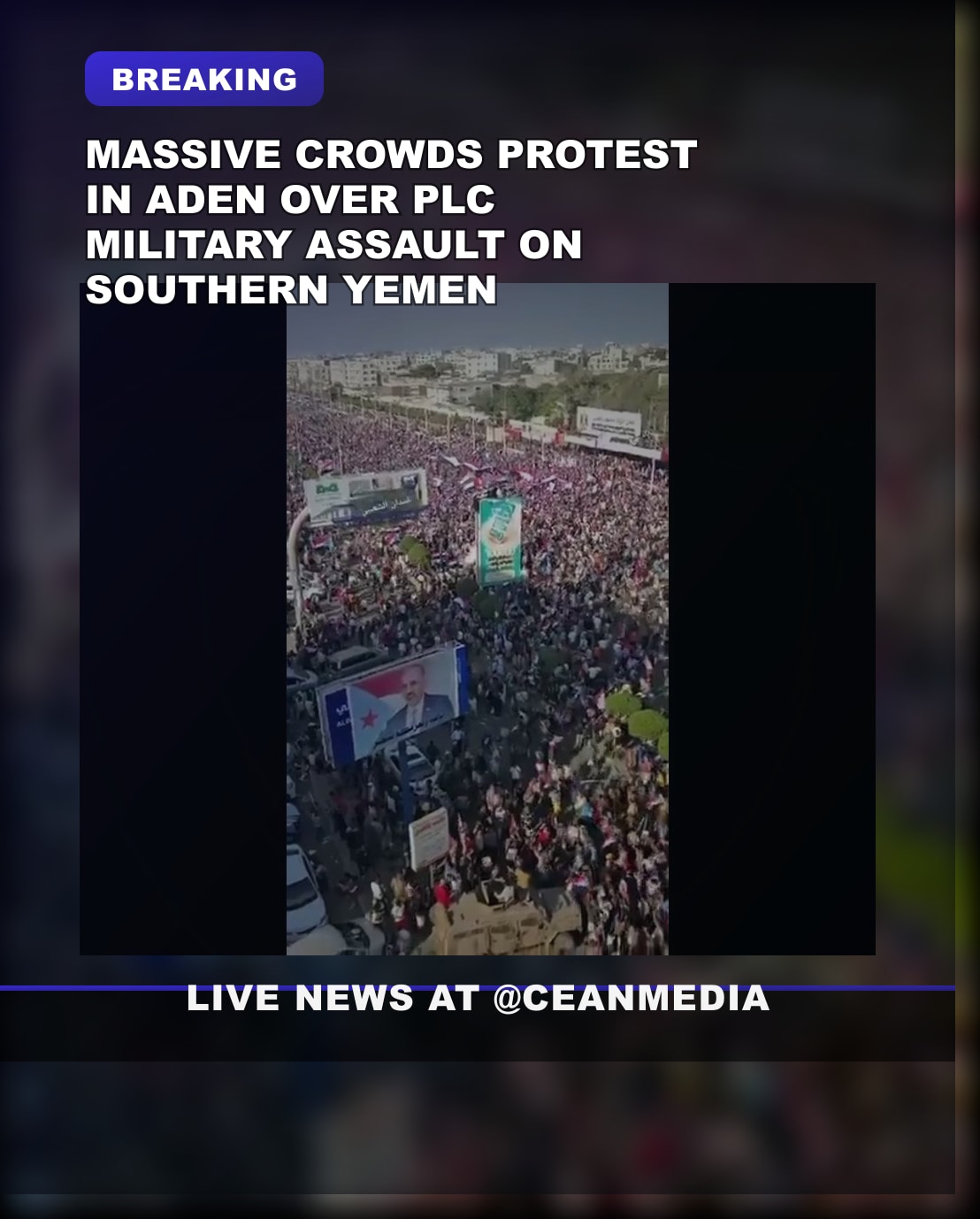 Illustrative photo for: Aden Yemen protest Erupts Against PLC Government's Military