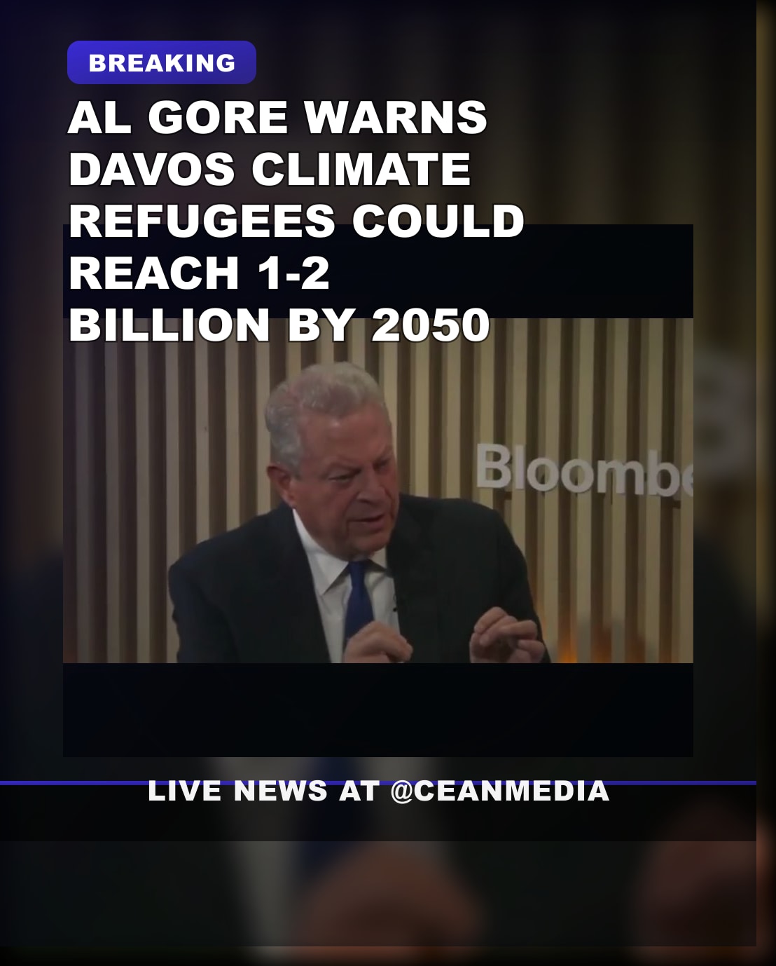 Illustrative photo for: Al Gore Warns of 1-2 Billion Climate Refugees Expected by