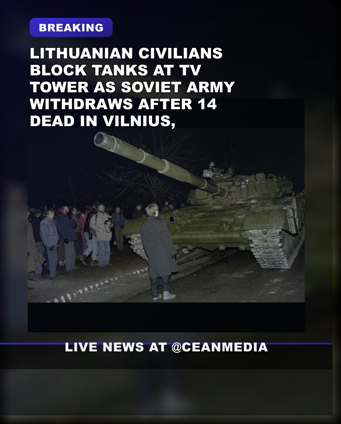 Illustrative photo for: Lithuanian Resistance January 1991: Civilians Confront