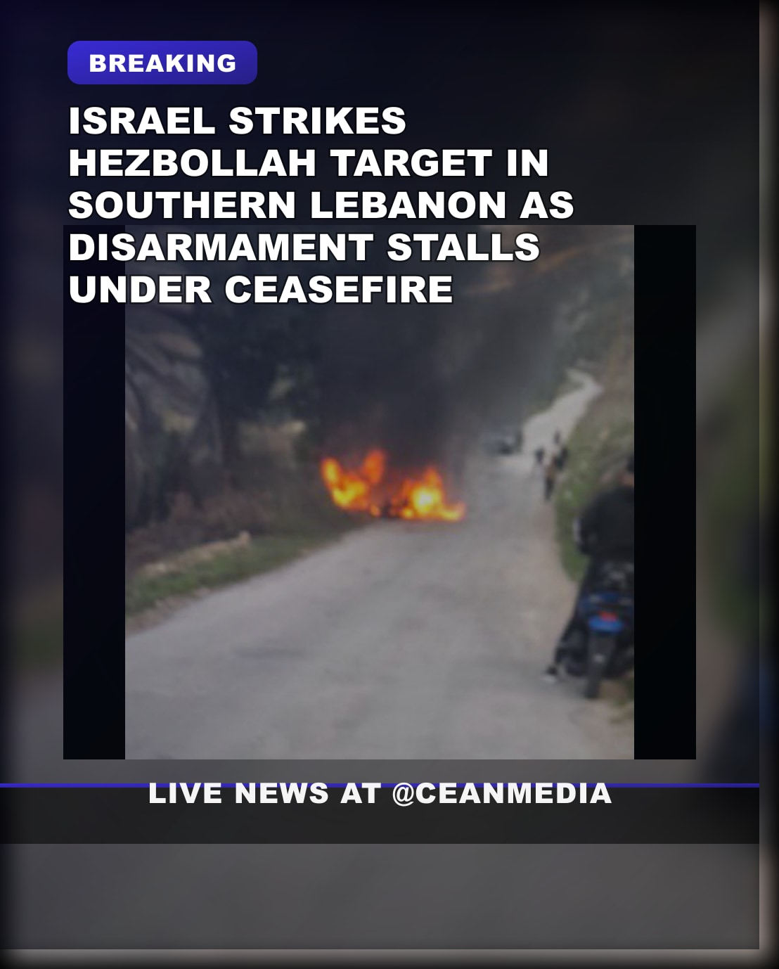 Illustrative photo for: Israeli Airstrike Targets Hezbollah Operative in Southern